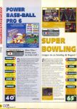Scan of the review of Super Bowling published in the magazine X64 18, page 1
