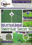Scan du test de International Superstar Soccer 98 paru dans le magazine Joypad 078, page 1