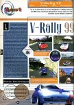 Scan of the review of V-Rally Edition 99 published in the magazine Joypad 081, page 1