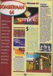 Scan of the review of Bomberman 64 published in the magazine Player One 081, page 1