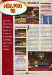 Scan of the review of NBA Pro 98 published in the magazine Player One 083, page 1