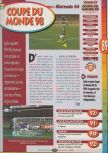 Scan of the review of World Cup 98 published in the magazine Player One 086, page 1