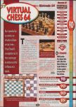 Scan of the review of Virtual Chess 64 published in the magazine Player One 088, page 1