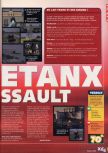 Scan of the review of Battletanx: Global Assault published in the magazine X64 26, page 2