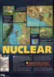 Scan of the review of Nuclear Strike 64 published in the magazine X64 26, page 1