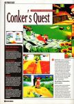Scan of the preview of Conker's Bad Fur Day published in the magazine Super Power 047, page 5
