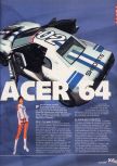 Scan of the review of Ridge Racer 64 published in the magazine X64 28, page 2