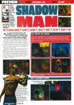 Scan de la preview de Shadow Man paru dans le magazine Consoles Max 02, page 1