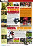 Scan of the preview of Monster Truck Madness 64 published in the magazine Consoles Max 02, page 13