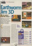 Scan of the review of Earthworm Jim 3D published in the magazine Player One 103, page 1