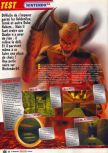 Scan of the review of Quake published in the magazine Le Magazine Officiel Nintendo 05, page 1