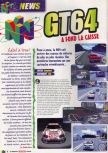 Scan of the preview of GT 64: Championship Edition published in the magazine Le Magazine Officiel Nintendo 05, page 1