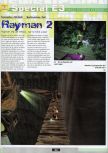 Scan de la preview de Rayman 2: The Great Escape paru dans le magazine Ultra 64 1, page 1