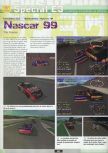 Scan of the preview of NASCAR '99 published in the magazine Ultra 64 1, page 1