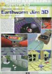 Scan of the preview of Earthworm Jim 3D published in the magazine Ultra 64 1, page 12