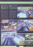 Scan de la preview de Rush 2: Extreme Racing paru dans le magazine Ultra 64 1, page 1