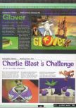 Scan of the preview of Glover published in the magazine Ultra 64 1, page 1
