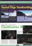 Scan of the preview of Twisted Edge Snowboarding published in the magazine Ultra 64 1, page 1