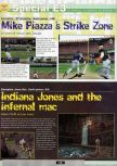 Scan of the preview of Mike Piazza's Strike Zone published in the magazine Ultra 64 1, page 1