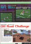 Scan de la preview de NFL Blitz paru dans le magazine Ultra 64 1, page 1