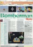 Scan of the review of Bomberman Hero published in the magazine Ultra 64 1, page 1