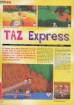 Scan du test de Taz Express paru dans le magazine Actu & Soluces 64 02, page 1