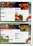 Scan du test de F-Zero X paru dans le magazine Nintendo Power 112, page 1