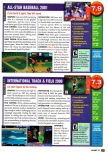 Scan du test de All-Star Baseball 2001 paru dans le magazine Nintendo Power 131, page 1