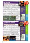 Scan of the review of NFL Blitz 2001 published in the magazine Nintendo Power 136, page 1