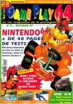 Scan de la couverture du magazine Gameplay 64  02