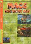 Scan of the review of Mace: The Dark Age published in the magazine Gameplay 64 03, page 1