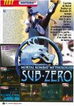 Scan du test de Mortal Kombat Mythologies: Sub-Zero paru dans le magazine Le Magazine Officiel Nintendo 06, page 1