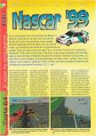 Scan of the review of NASCAR '99 published in the magazine Gameplay 64 09, page 1