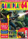 Scan de la couverture du magazine Gameplay 64  10