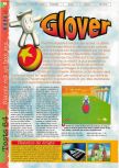 Scan du test de Glover paru dans le magazine Gameplay 64 10, page 1