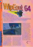 Scan of the review of WipeOut 64 published in the magazine Gameplay 64 11, page 1