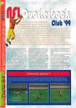 Scan of the review of NFL Quarterback Club '99 published in the magazine Gameplay 64 11, page 1
