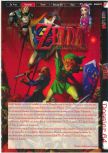 Scan of the review of The Legend Of Zelda: Ocarina Of Time published in the magazine Gameplay 64 11, page 1