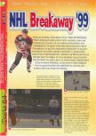 Scan of the review of NHL Breakaway '99 published in the magazine Gameplay 64 12, page 1