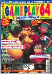 Scan de la couverture du magazine Gameplay 64  16