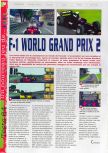 Scan of the review of F-1 World Grand Prix II published in the magazine Gameplay 64 17, page 1