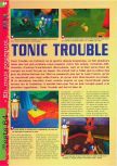 Scan of the review of Tonic Trouble published in the magazine Gameplay 64 19, page 1