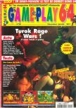 Scan de la couverture du magazine Gameplay 64  20
