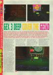 Scan of the review of Gex 3: Deep Cover Gecko published in the magazine Gameplay 64 20, page 1