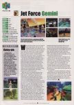 Scan de la preview de Jet Force Gemini paru dans le magazine Electronic Gaming Monthly 121, page 1