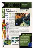 Scan de la preview de 1080 Snowboarding paru dans le magazine Electronic Gaming Monthly 105, page 1