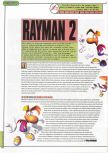 Scan of the review of Rayman 2: The Great Escape published in the magazine Playmag 45, page 1