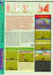 Scan of the review of International Superstar Soccer 64 published in the magazine Gameplay 64 01, page 1