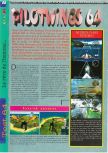 Scan of the review of Pilotwings 64 published in the magazine Gameplay 64 01, page 1