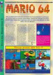 Scan of the review of Super Mario 64 published in the magazine Gameplay 64 01, page 1